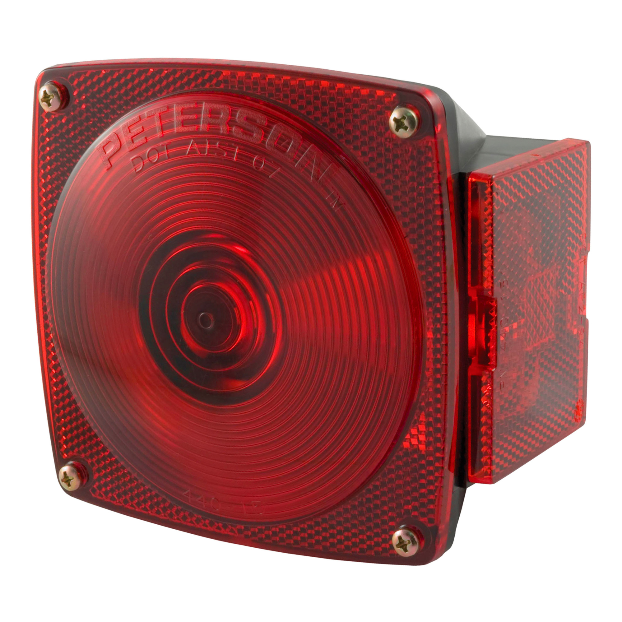 Curt Manufacturing Passenger-Side Combination Replacement Trailer Light — Stop, Tail, Turn, Red Lenses, Model# 53440